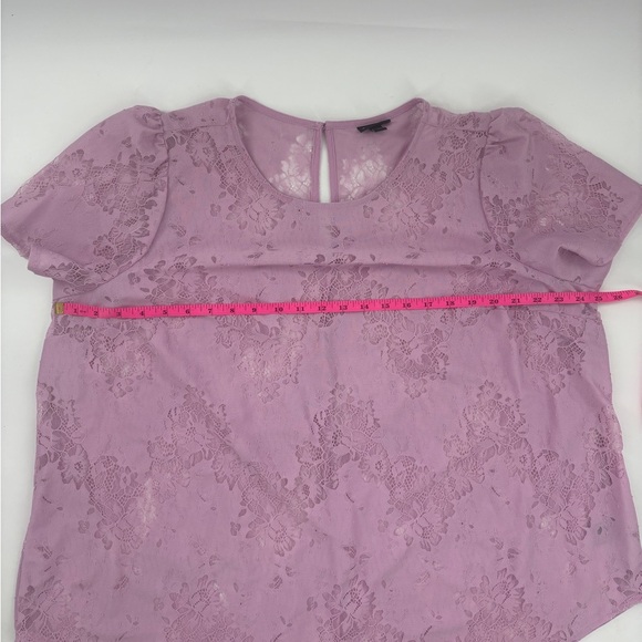 Torrid Lavender Lace Blouse - Picture 12 of 13